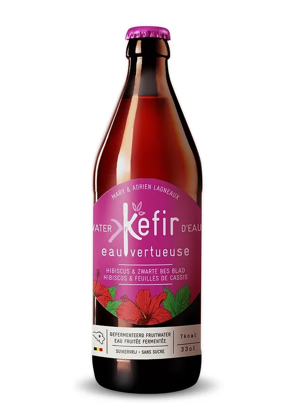 Kefir Eau Vertueuse Hibiscus & zwarte bes blad (33cl)